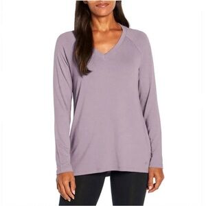Banana Republic Women's Lavender V-Neck Top Size S
